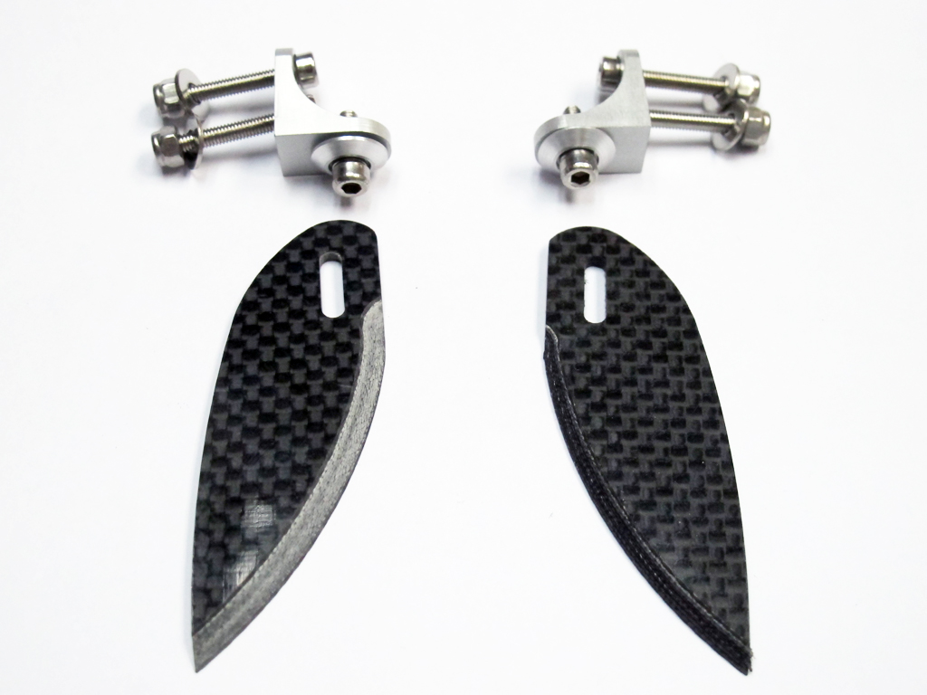 (image for) 66mm Carbon Fiber Turn Fins x 1 Pair